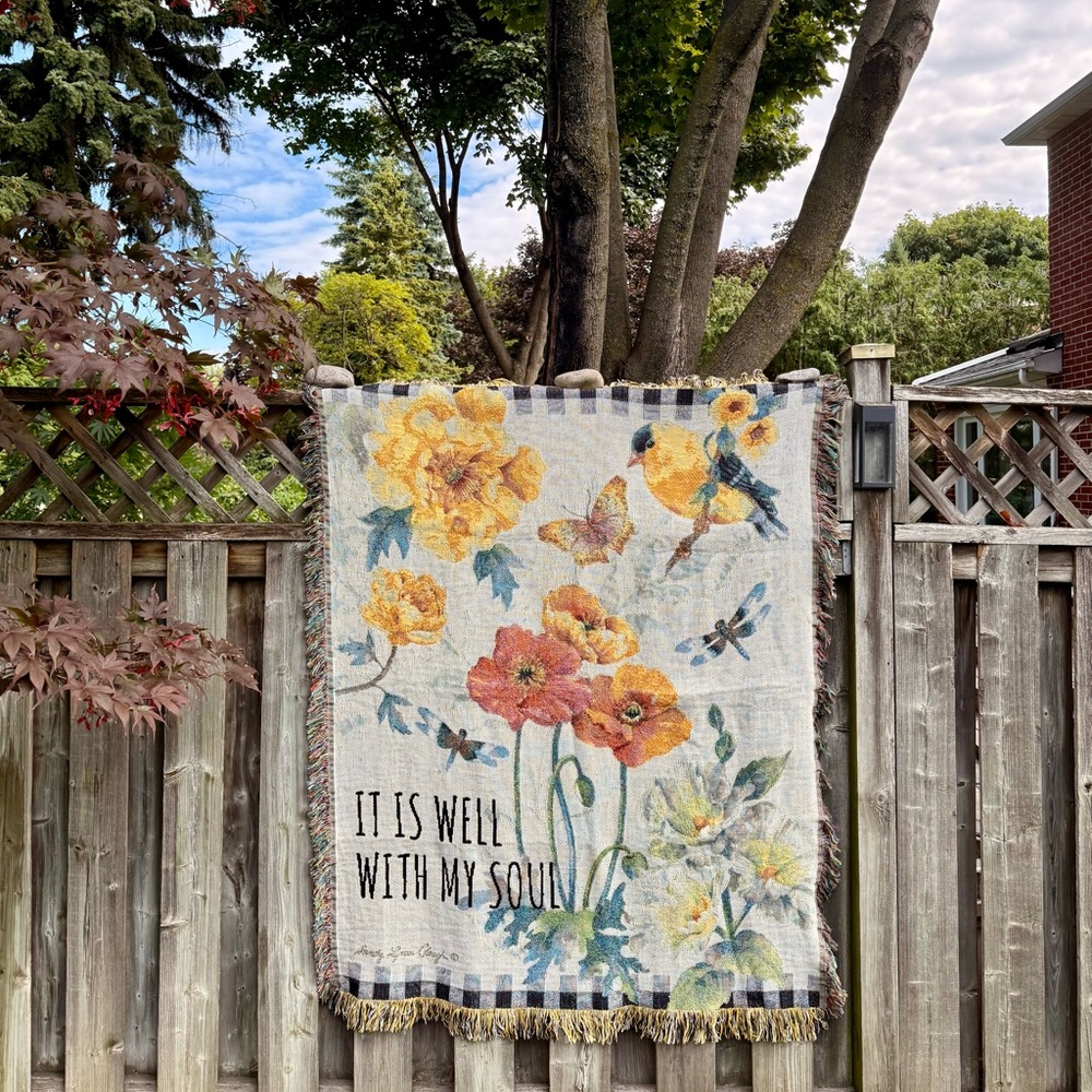 Sunshine Garden Tapestry Throw